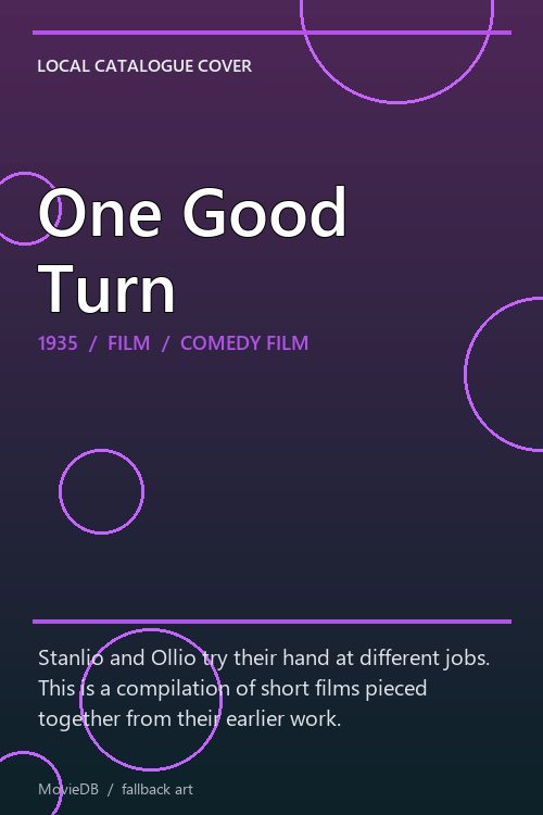 One Good Turn poster
