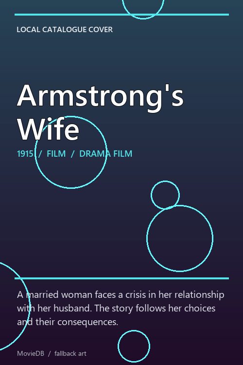 Armstrong's Wife poster