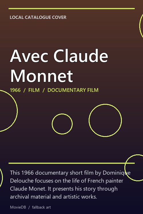 Avec Claude Monnet poster