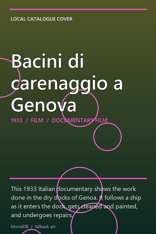 Bacini di carenaggio a Genova poster