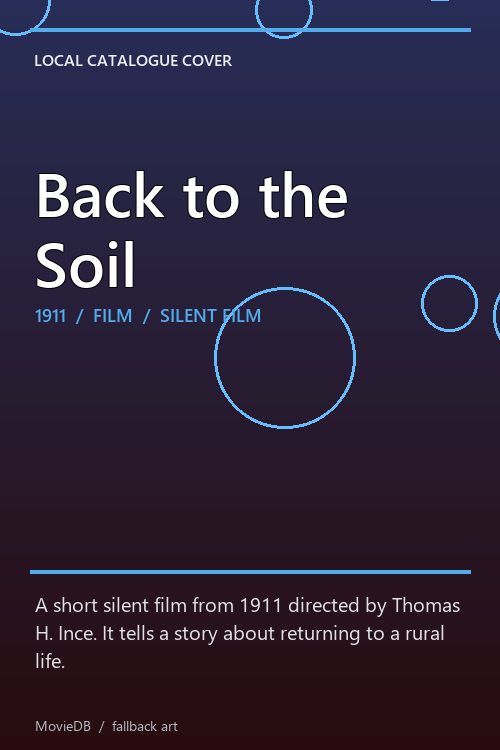 Back to the Soil poster