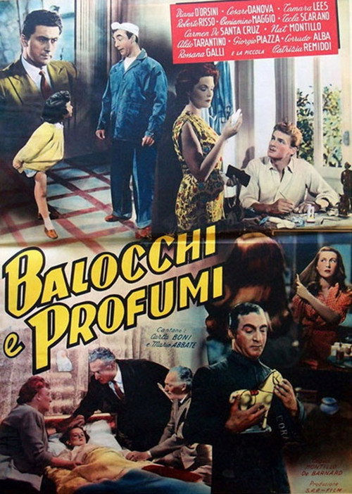 Toys and perfumes poster