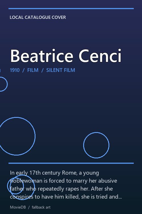 Beatrice Cenci poster