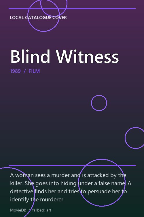 Blind Witness poster