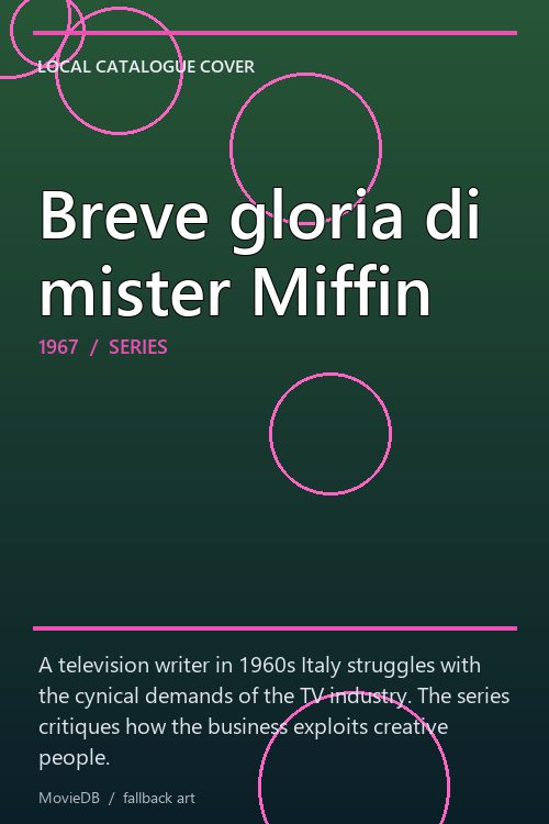 Breve gloria di mister Miffin poster