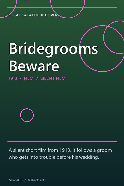 Bridegrooms Beware poster
