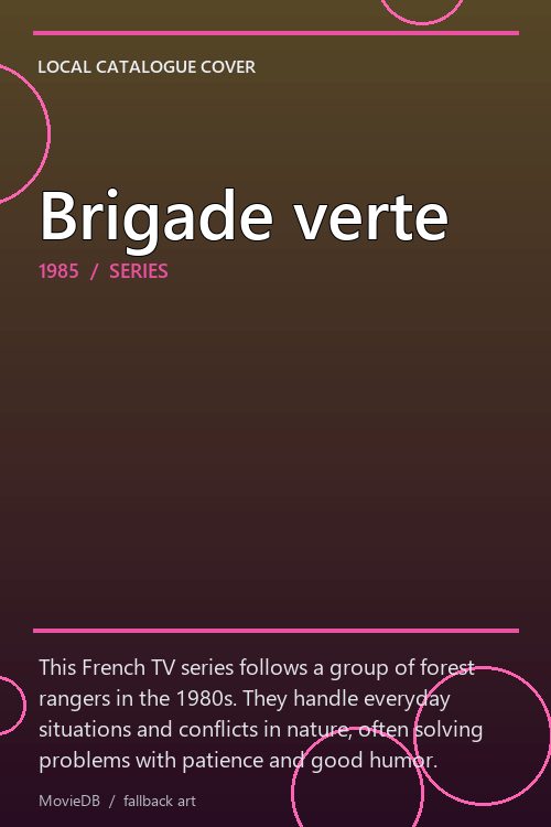 Brigade verte poster