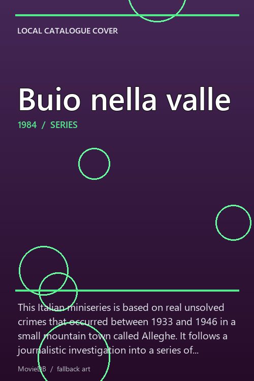 Buio nella valle poster