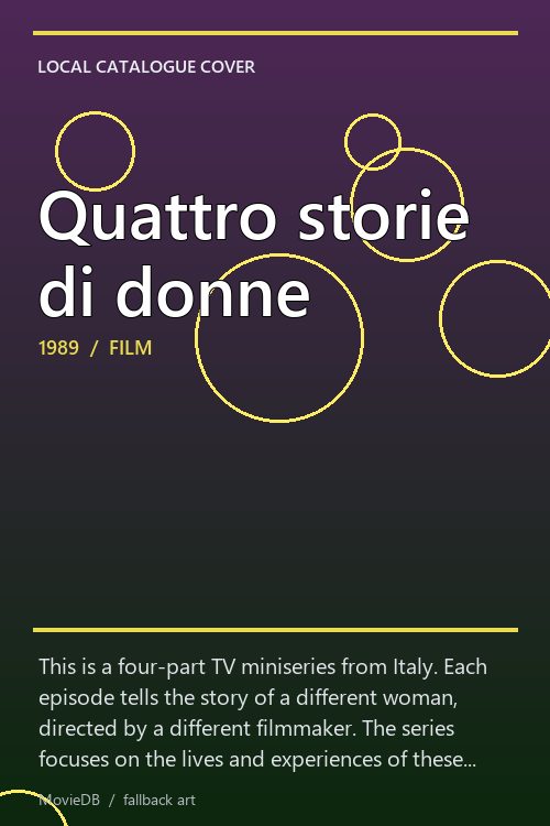 Quattro storie di donne poster
