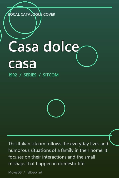 Casa dolce casa poster