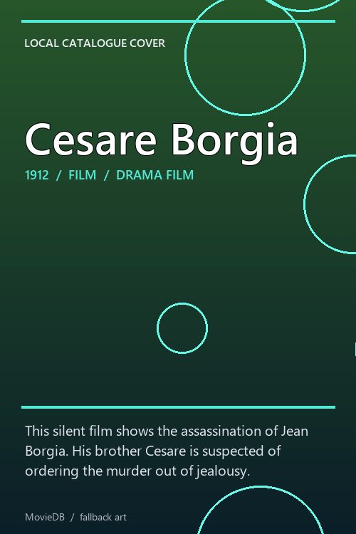 Cesare Borgia poster