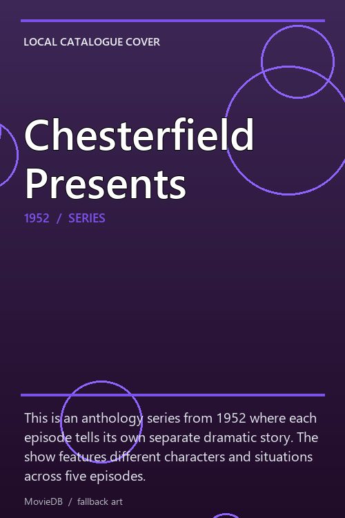 Chesterfield Presents poster