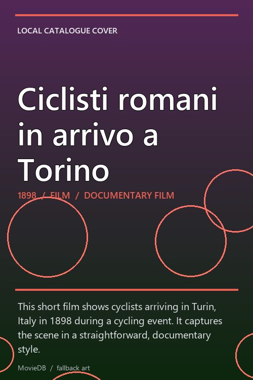 Ciclisti romani in arrivo a Torino poster
