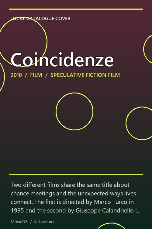 Coincidenze poster