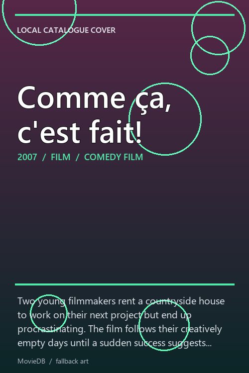 Comme ça, c'est fait! poster