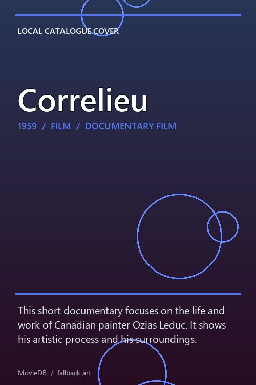 Correlieu poster