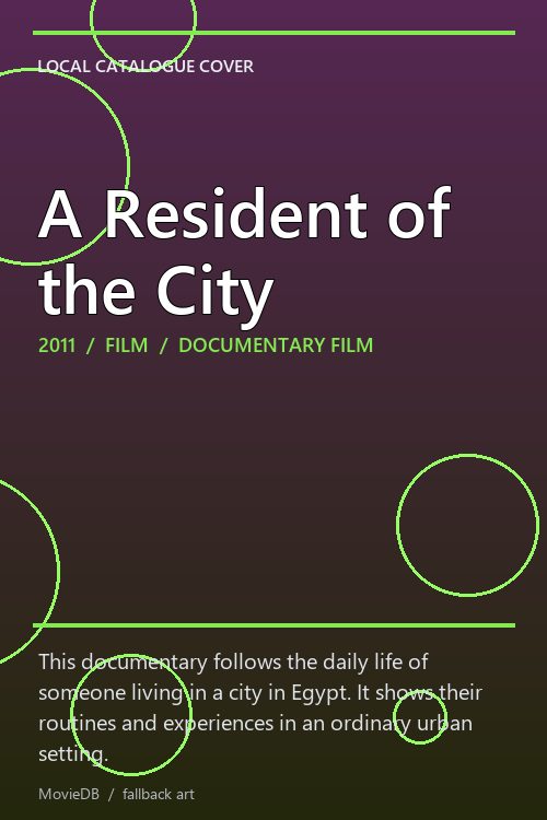 A Resident of the City poster