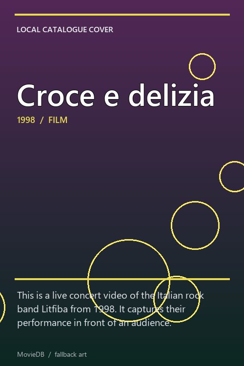 Croce e delizia poster