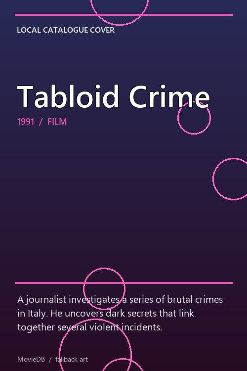 Tabloid Crime poster
