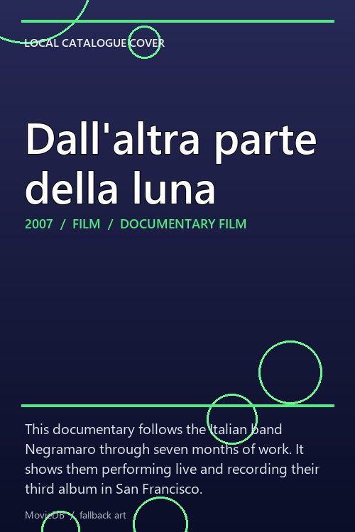 Dall'altra parte della luna poster