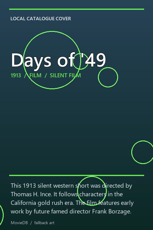 Days of '49 poster