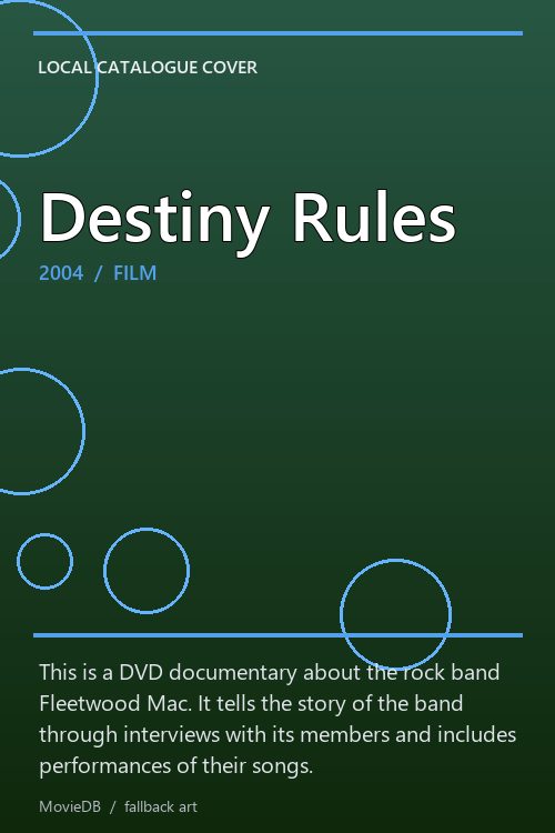 Destiny Rules poster
