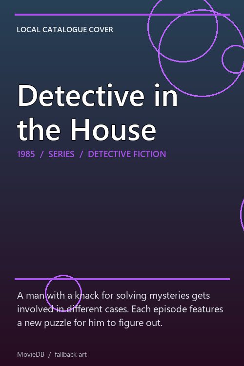 Detective in the House poster
