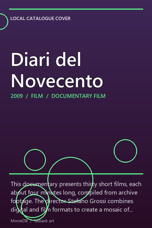 Diari del Novecento poster