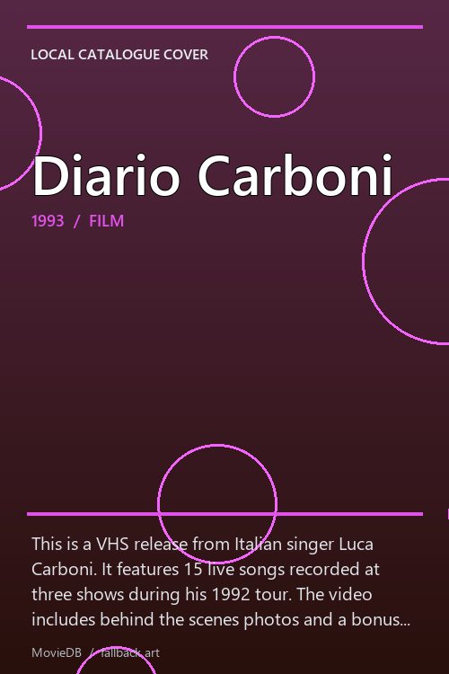Diario Carboni poster