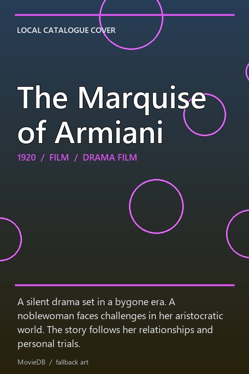 The Marquise of Armiani poster