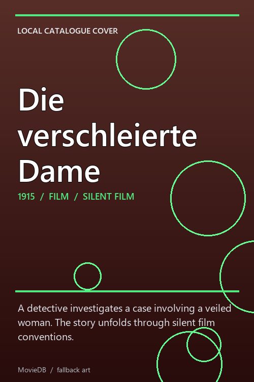 Die verschleierte Dame poster