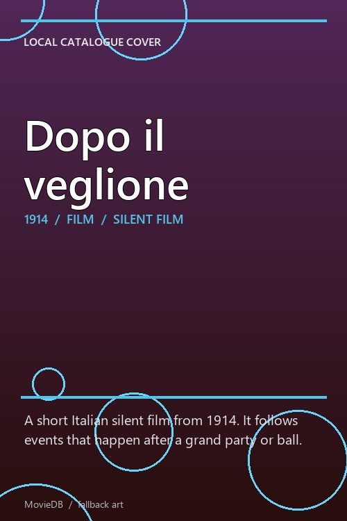 Dopo il veglione poster