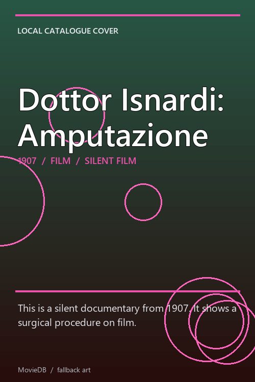 Dottor Isnardi: Amputazione poster