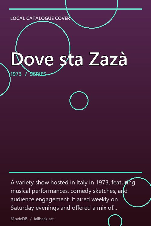 Dove sta Zazà poster
