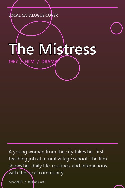 The Mistress poster