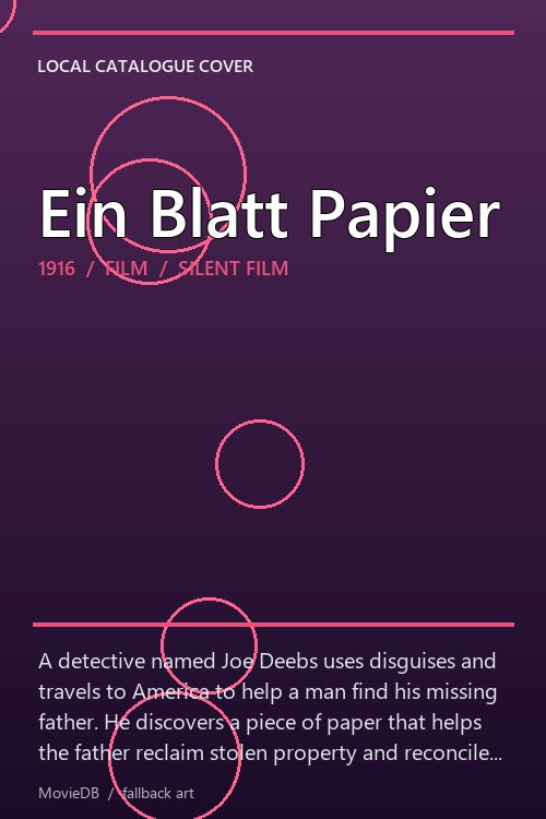 Ein Blatt Papier poster