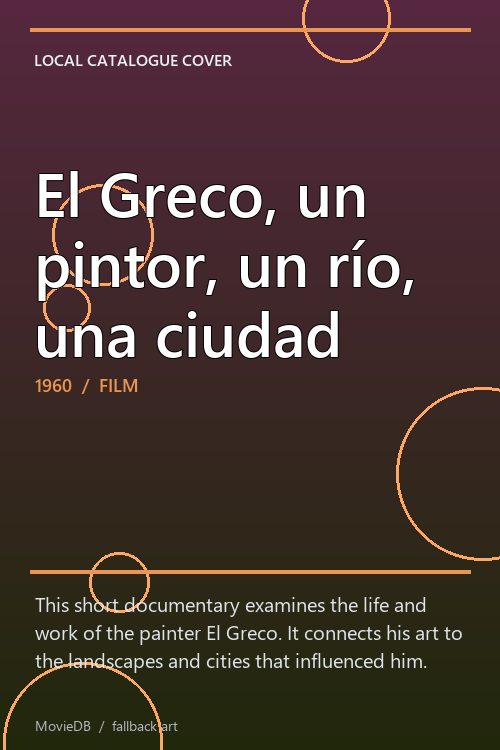 El Greco, un pintor, un río, una ciudad poster