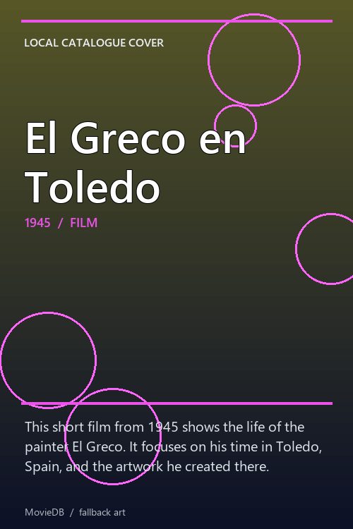 El Greco en Toledo poster