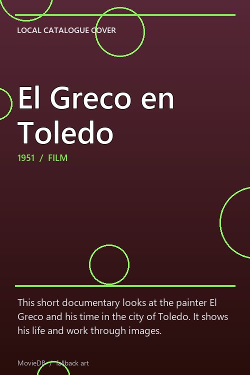 El Greco en Toledo poster