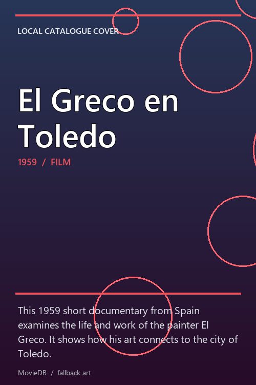 El Greco en Toledo poster
