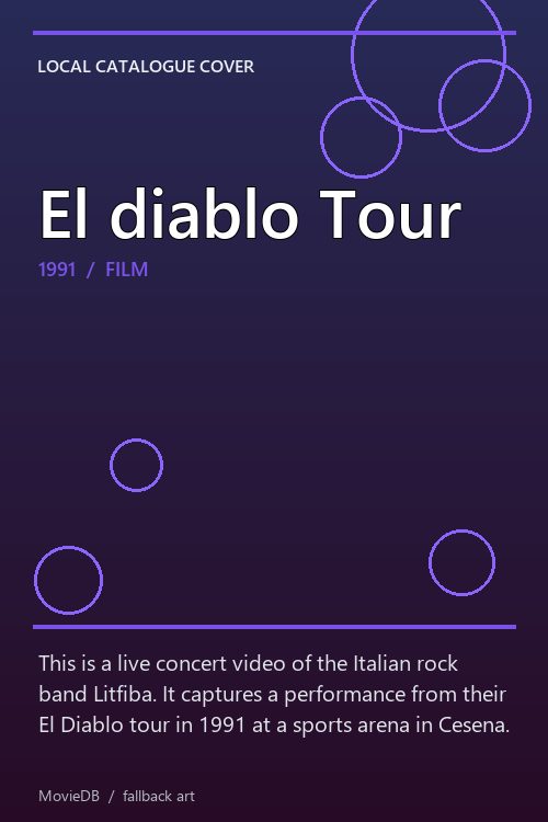 El diablo Tour poster