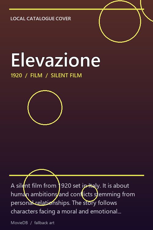 Elevazione poster