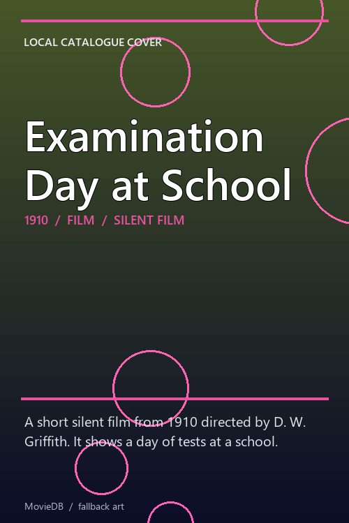 Examination Day at School poster
