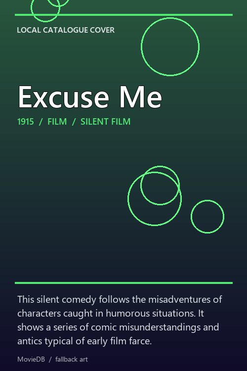 Excuse Me poster