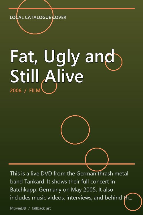 Fat, Ugly and Still Alive poster