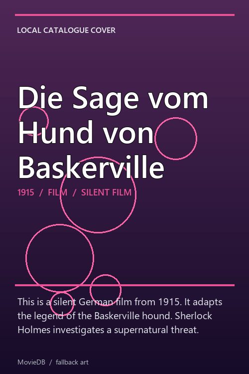 Die Sage vom Hund von Baskerville poster