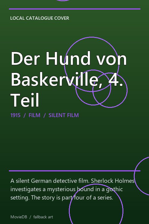 Der Hund von Baskerville, 4. Teil poster