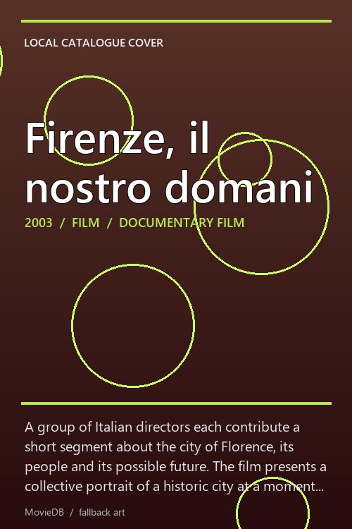 Firenze, il nostro domani poster
