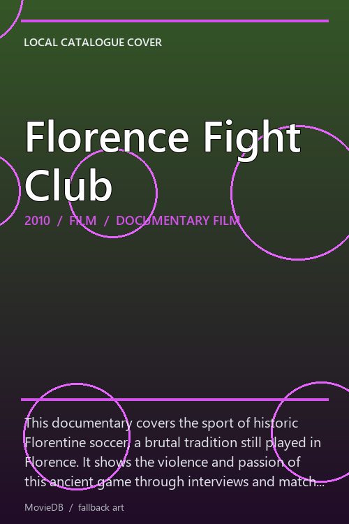 Florence Fight Club poster