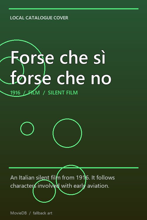 Forse che sì forse che no poster